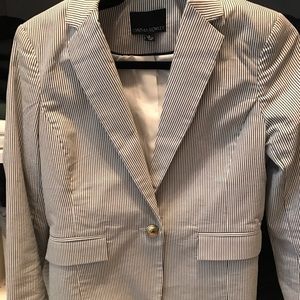 Navy and white Cynthia Rowley blazer